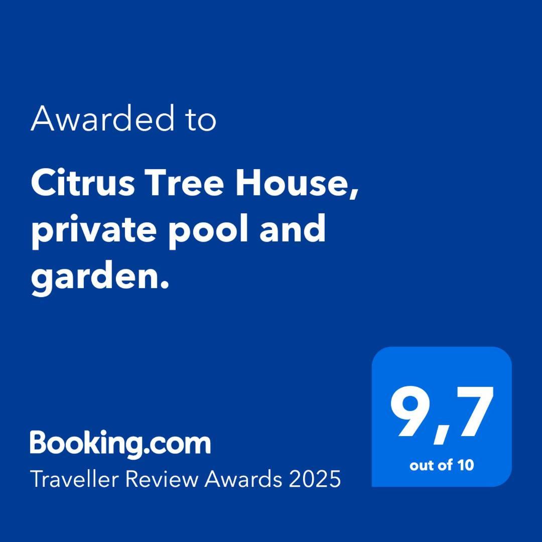 Citrus Tree House, Private Pool And Garden. Villa Angeja Ngoại thất bức ảnh
